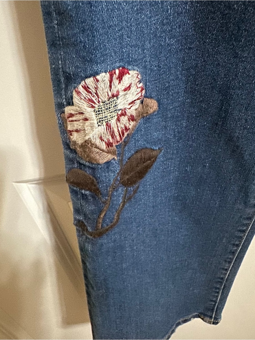 MISS ME Blue Embroidered Flare Jeans - Picture 7 of 14